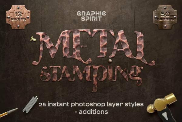 Metal Stamping Photoshop Styles Download