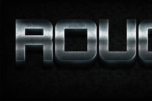 Metal Text Editable Effect PSD Download