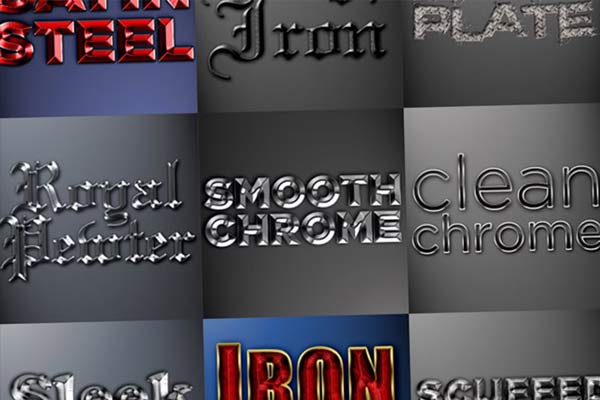Metal Text Effect PSD Free Download