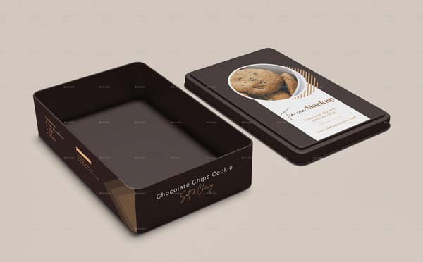 Metal Tin Box Mockup