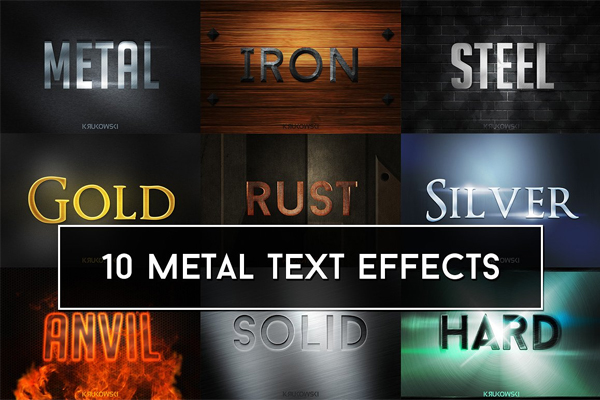 Metallic Text Effects