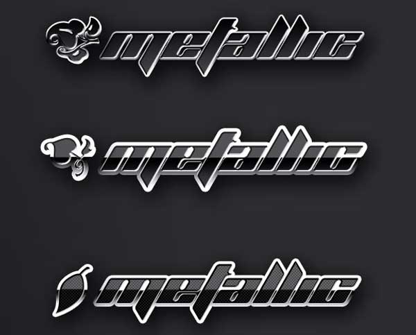 Metallic Chrome Photoshop Styles