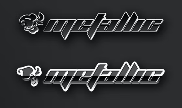 Metallic Chrome Photoshop Styles