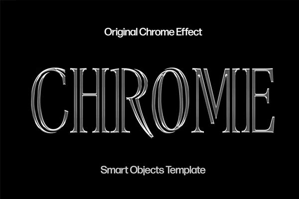 Metallic Effect Photoshop Template