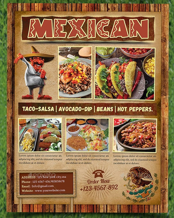 Mexican Food Menu Flyer