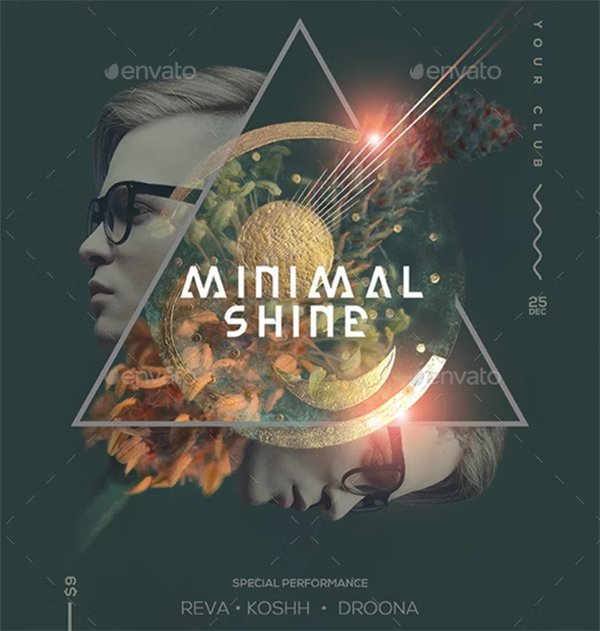 Minimal Guest DJ Party Poster & Flyer Template