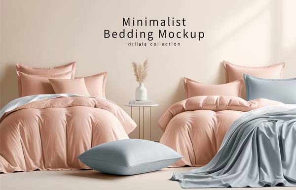 Minimalist Bedding Mockup Collections