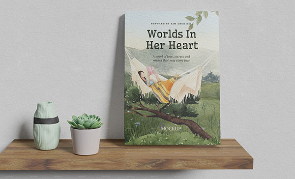 Minimalist Book Cover Mockup