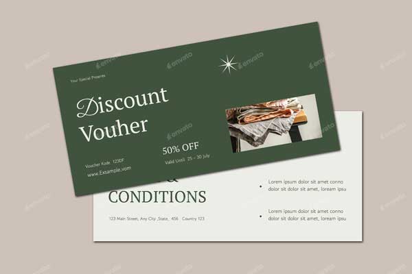 Minimalist Fashion Discount Voucher