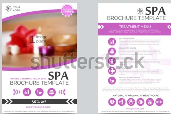 Minimalistic Spa and Healthcare Flyer Design