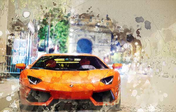 Mixed Art Photoshop Actions Template