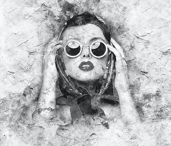 Mixed Media Ink Art Photoshop Action