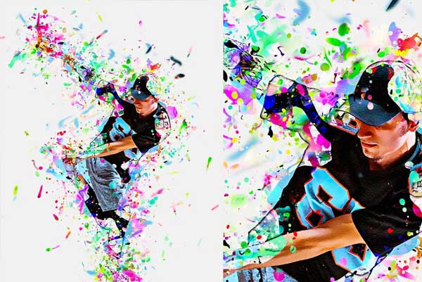 Mixed Paint Art Photoshop Action