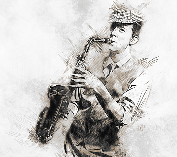 Mixed Sketch Media - Photoshop Action