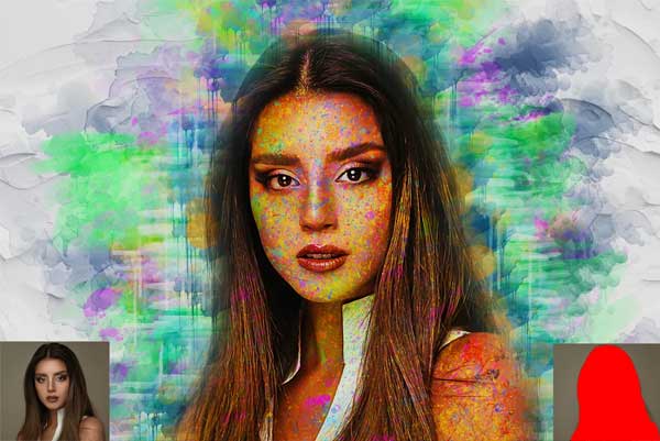 Mixed Watercolor Art PS Action