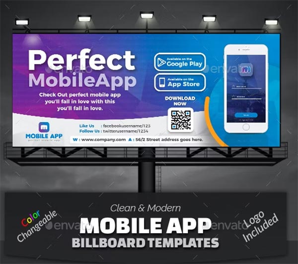 Mobile App Billboard Template
