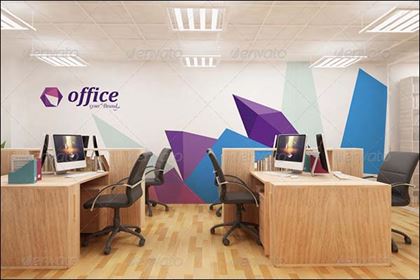 Mockup Interior Branding For Small Offices