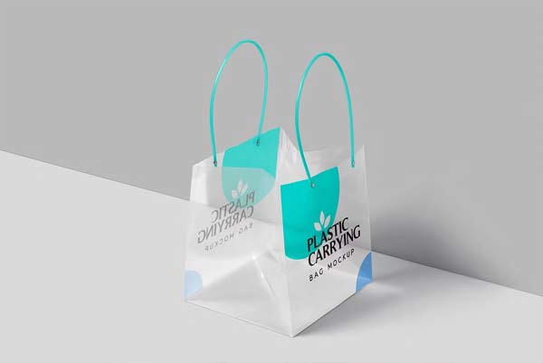 Modern Plastic Bag Mockups Set