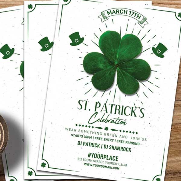 Modern St Patricks Day Flyer Templates