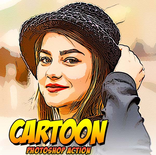 Modern Cartoon Photoshop Actions