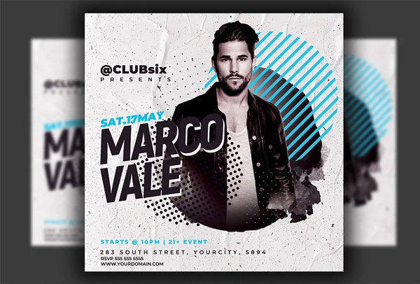 Modern DJ Party Instagram Templates