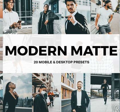 Modern Matte Lightroom Presets Templates
