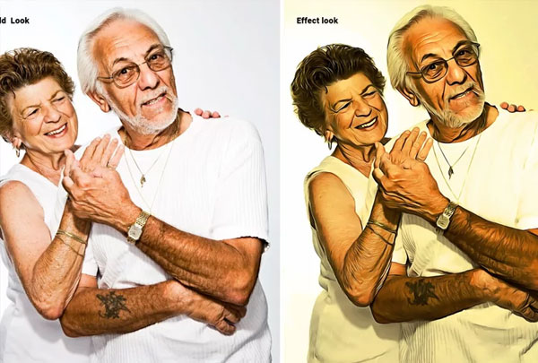 Modern Old Oil Paint Art Photoshop Action