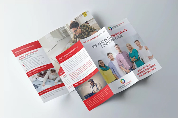 Modern Unique Financial Service Brochure Template