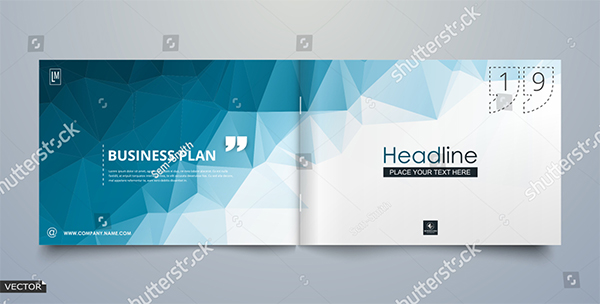 Modern Vector Financial Brochure Template