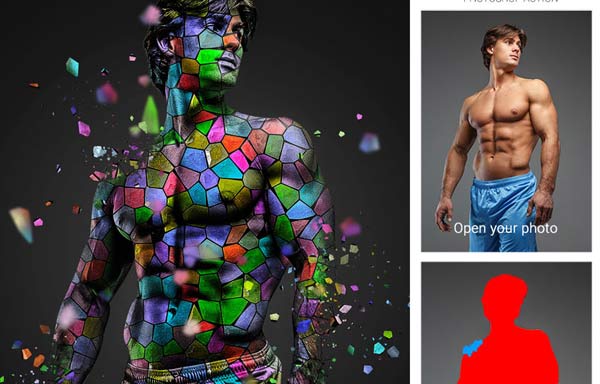 Mosaic Effect Photoshop Actions