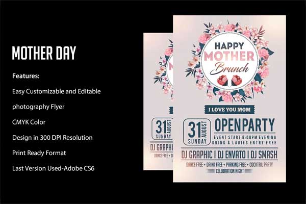 Mothers Day Flyer PSD