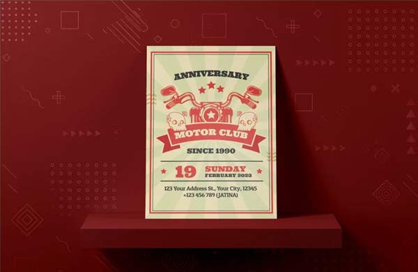 Motorcycle Event Flyer Design Templates