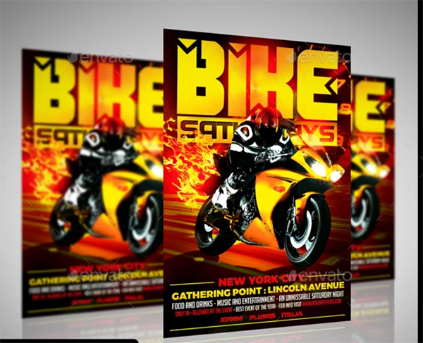 Motorcycle Flyer Template