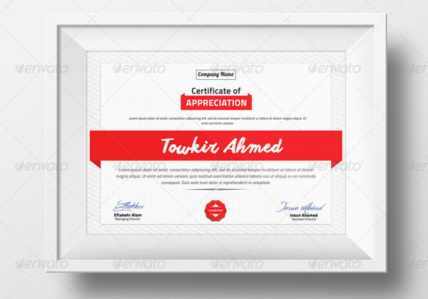 Multipurpose Certificate Design
