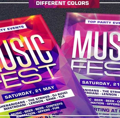Music Festival Party Flyer Template