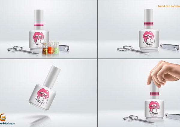 Nail Polish Bottle Mockups