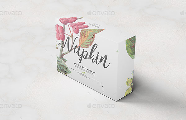 Napkin Box Mockup
