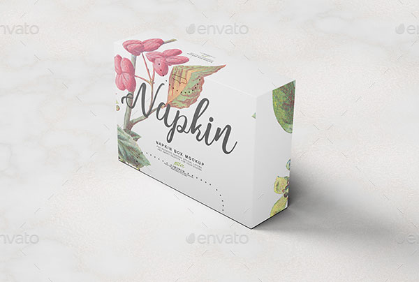 Napkin Box Mockup