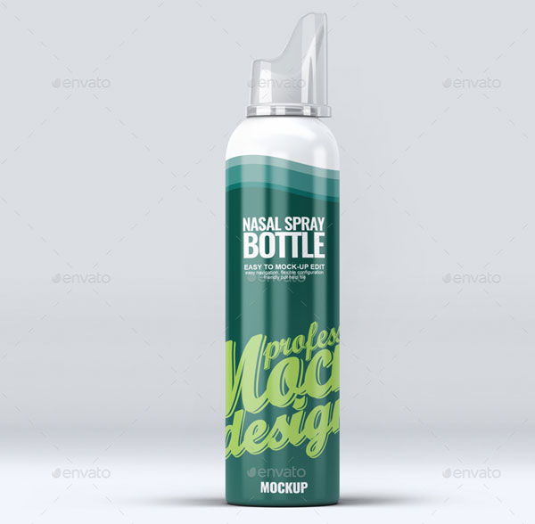 Nasal Spray Bottle Mock-Up