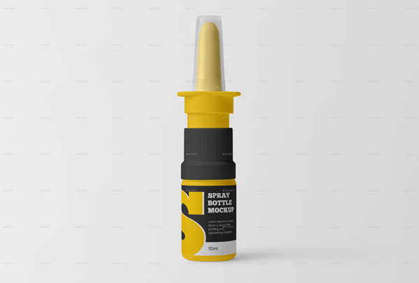 Nasal Spray Bottle Mockup Set