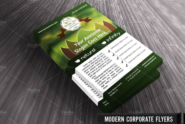 Nature Organic Products Green Flyers