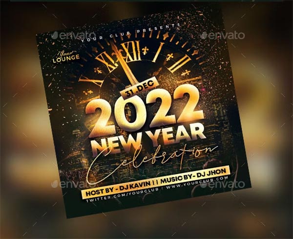New Year luxury Flyer Template