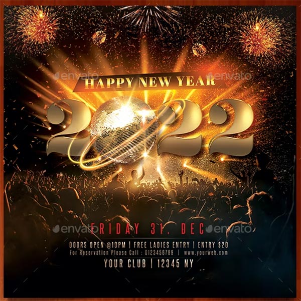 New Year Flyer Celebrations
