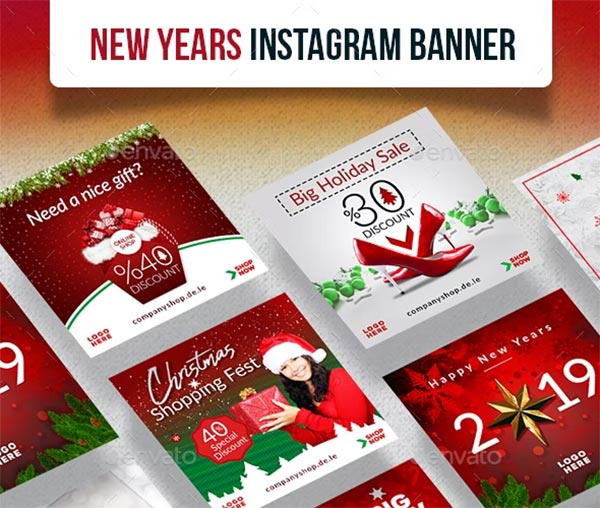 New Years Instagram Banner