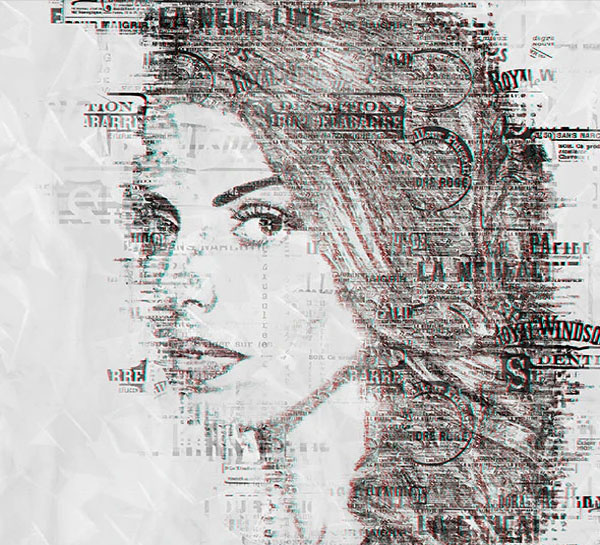 Newspaper Art Print Photoshop Action
