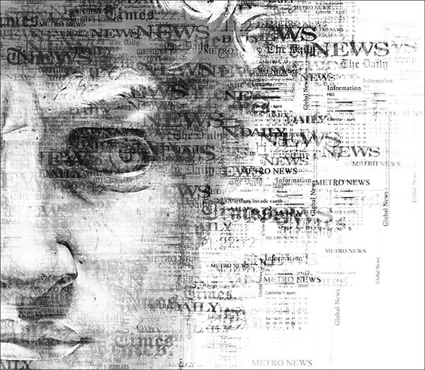 Newspaper Art Text Photoshop Action