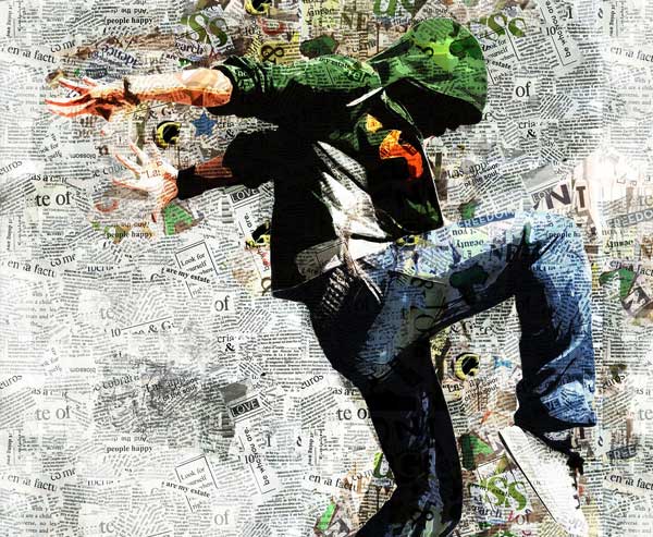 Newspaper Collage Photoshop Action
