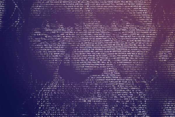 Newspaper Text Portrait Photoshop Actions