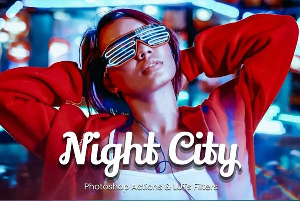 Night City Photoshop Actions Download