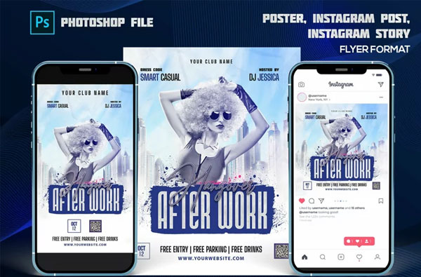 Night Club Party Flyer And Social Media Templates